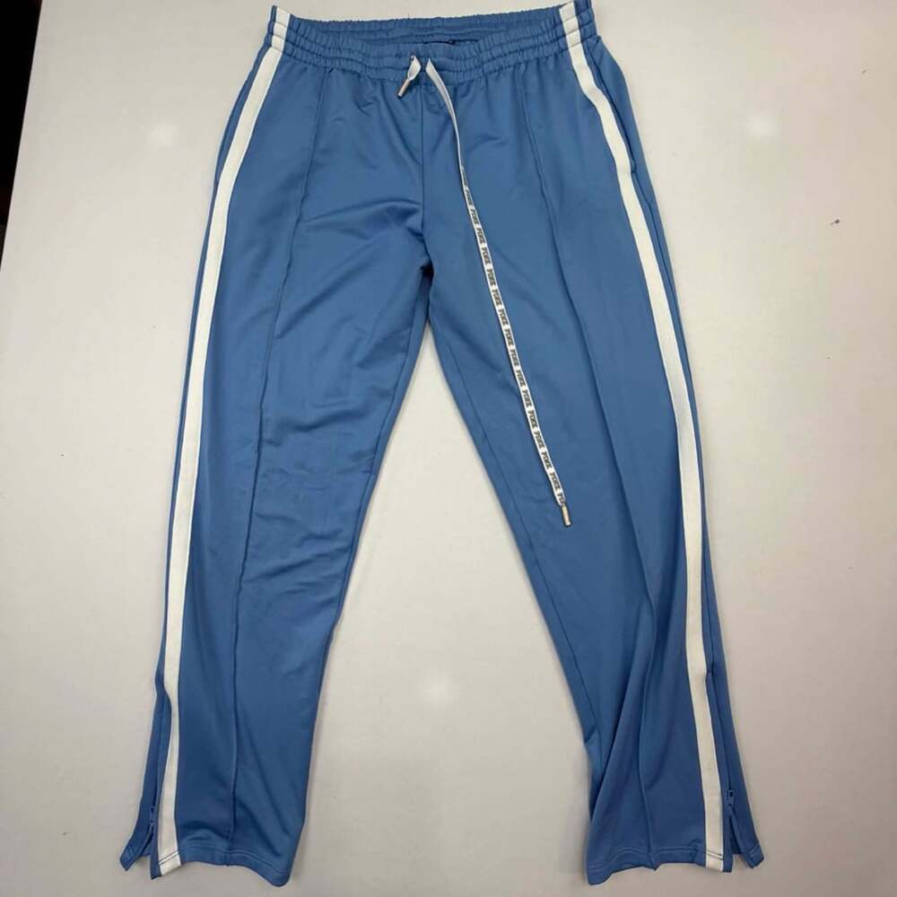 Pink Victoria's Secret Track Pants Blue White Striped Size S